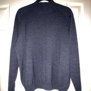 Brooks Brothers Stretch Grey Mock Neck Sweater L